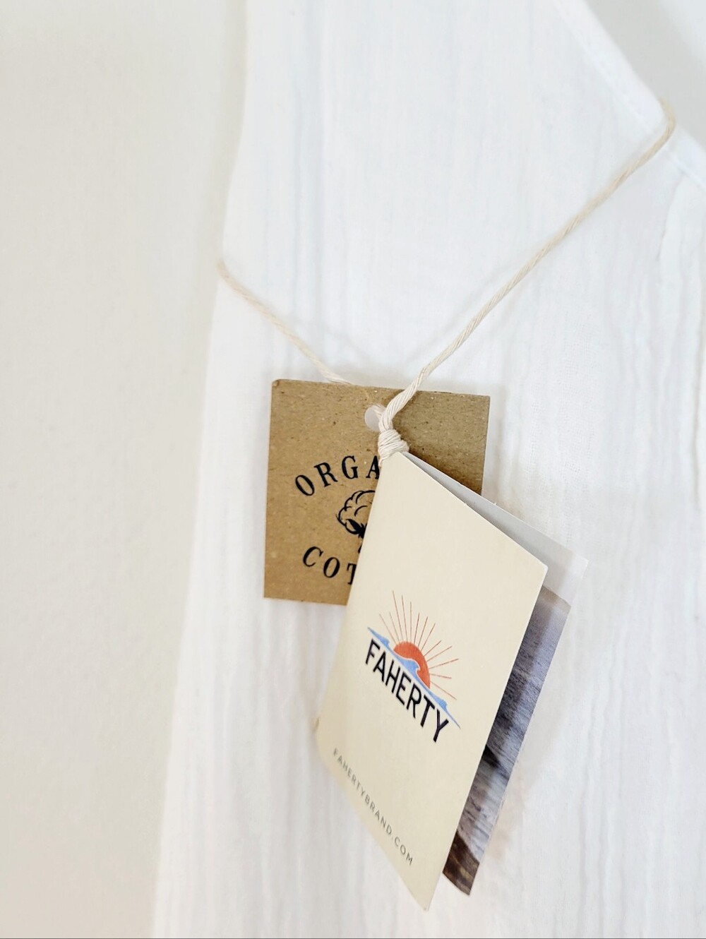 NWT FAHERTY Sintra Cove Dream Organic Cotton Gauze Dress Cover Up White - Picture 9 of 15